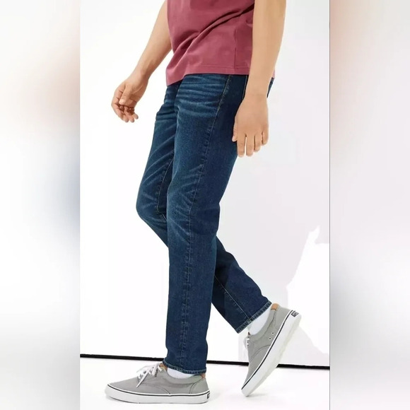 AE AirFlex+ Athletic Skinny Jean Dark  Wash - Picture 3 of 5